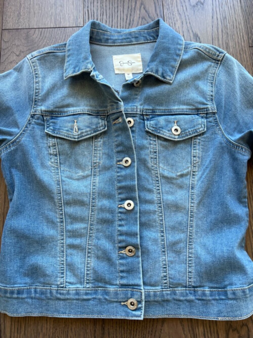 Jessica Simpson Pixie Denim Jacket Classic Stretch Medium Wash M